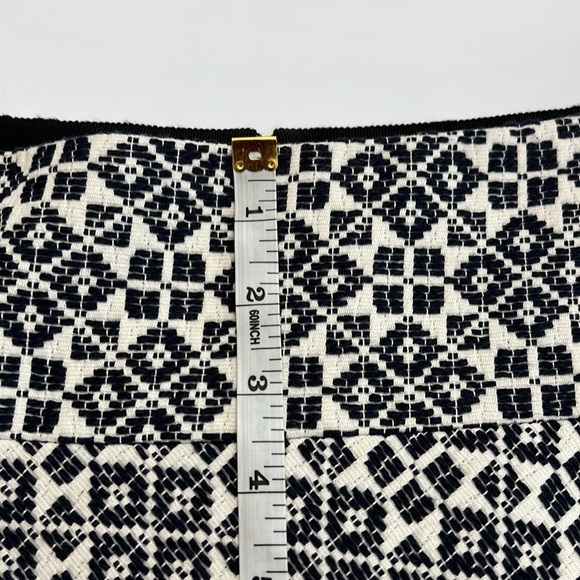 Tory Burch blue and ivory skirt style 51151324 A-line size 4 18” length - Picture 11 of 14